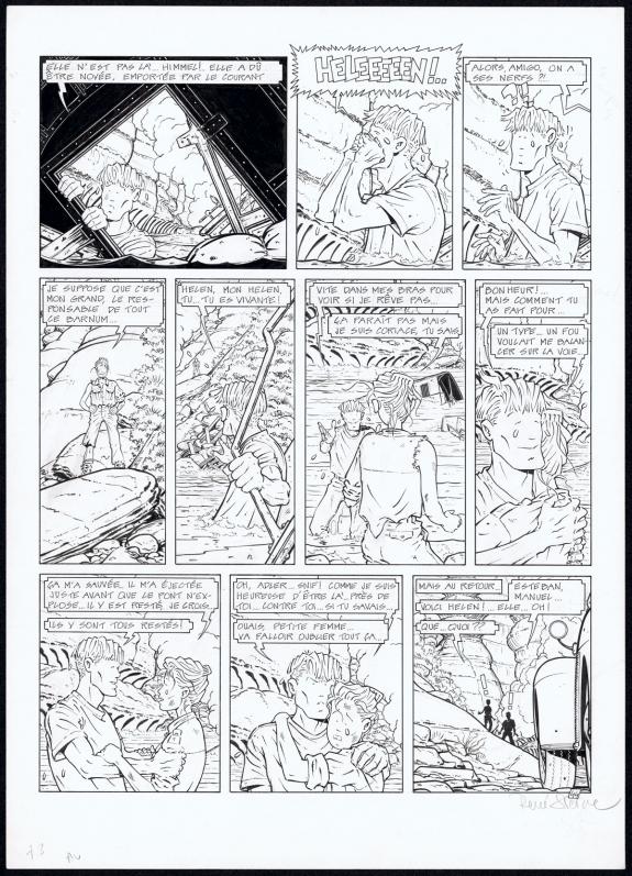René Sterne - Adler, Muerte Transit, Planche originale N°44