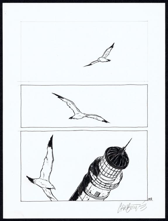Christophe Chabouté - Tout seul, Planche originale N°197