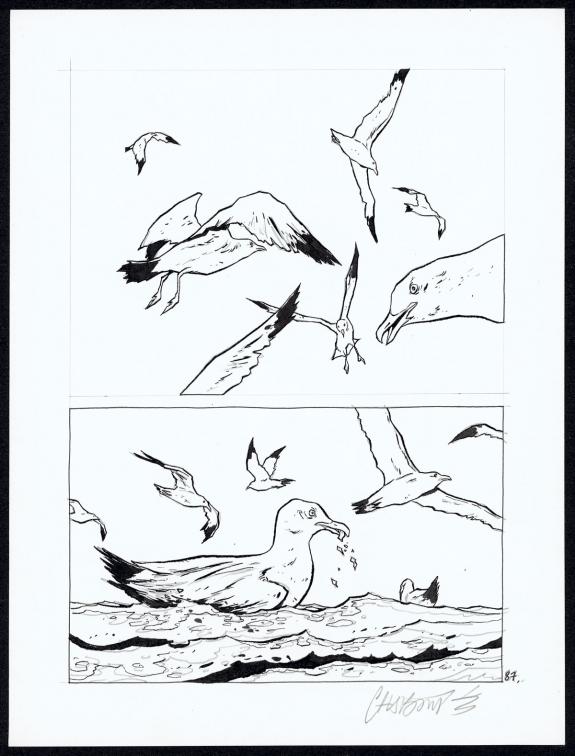 Christophe Chabouté - Tout seul, Planche originale N°87