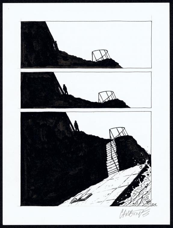 Christophe Chabouté - Tout seul, Planche originale N°215