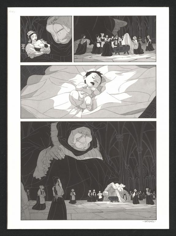 Bertrand Gatignol - Les Ogres-Dieux, Petit, Planche original