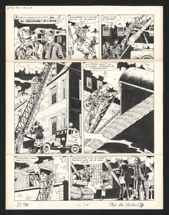 Tibet - Ric Hochet, La ligne de mort , Planche originale n°2