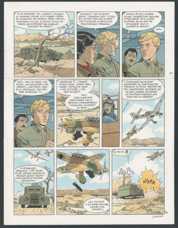 Andr&eacute; Juillard - Double 7, Planche originale n&deg;54