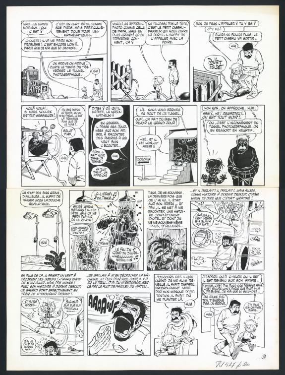 Marcel Gotlib - Rubrique-à-brac, Tome 2, Planche originale n