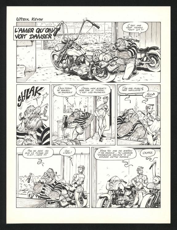 Planche Originale N 1 De L Histoire L Amer Qu On Voit Danser Tome 3 Litteul Kevin Coyote