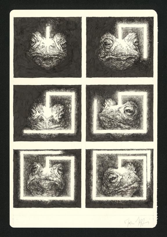 Marco Mazzoni - Journaux troublés, Planche originale