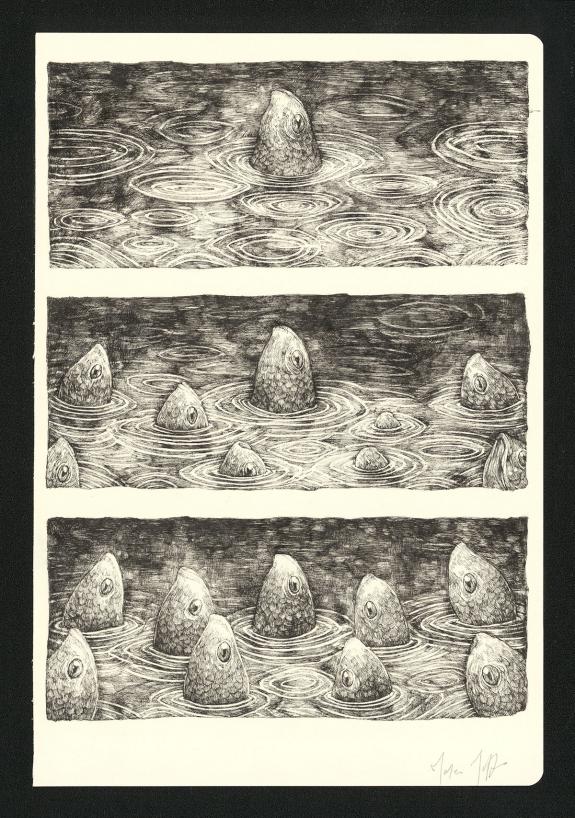 Marco Mazzoni - Journaux troublés, Planche originale