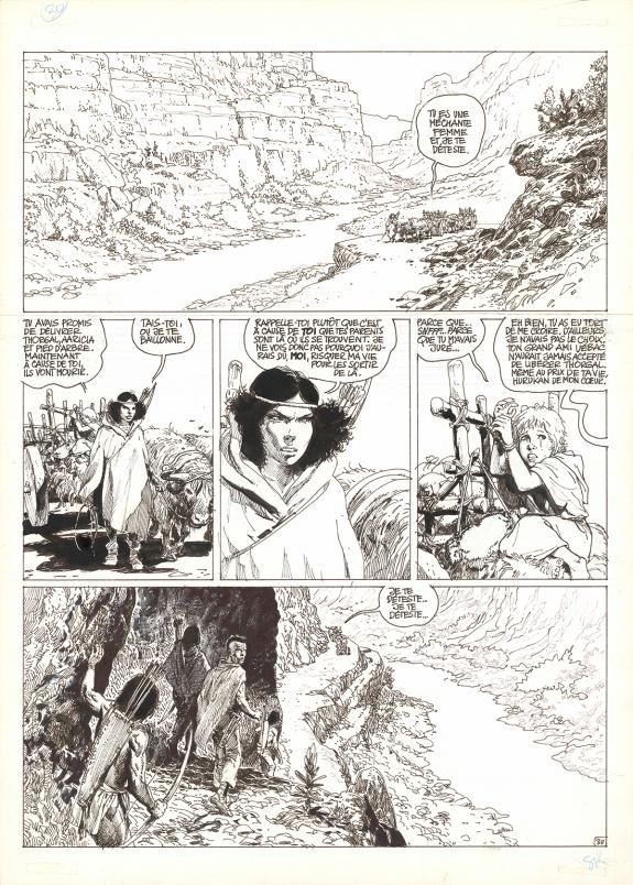 Grzegorz Rosinski - Thorgal, Entre terre et lumière, Planche