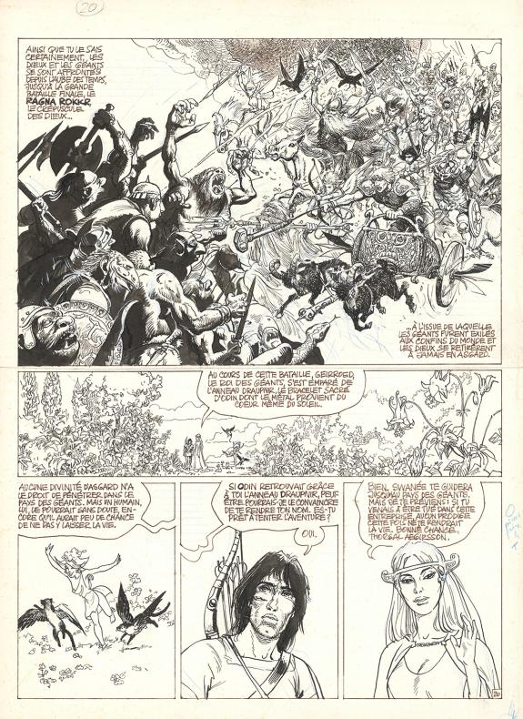 Grzegorz Rosinski - Thorgal, Géants, Planche originale n°20