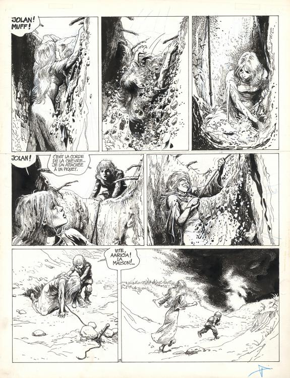 Grzegorz Rosinski - Thorgal, Alinoë, Planche originale n°29