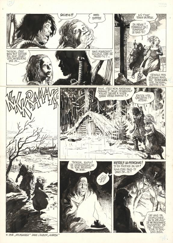 Grzegorz Rosinski - Thorgal, Louve, Planche originale n°23