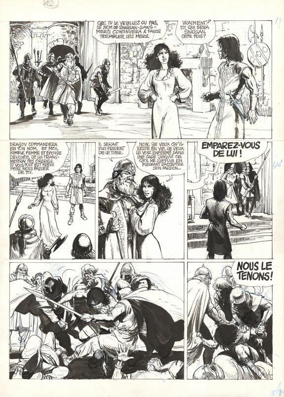 Grzegorz Rosinski - Thorgal, Géants, Planche originale n°12