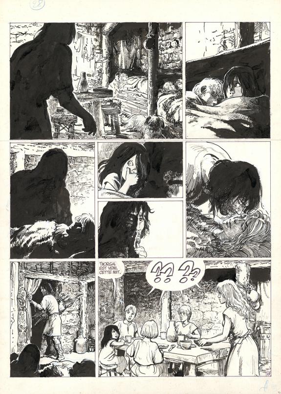 Grzegorz Rosinski - Thorgal, La Cage, Planche originale n°28