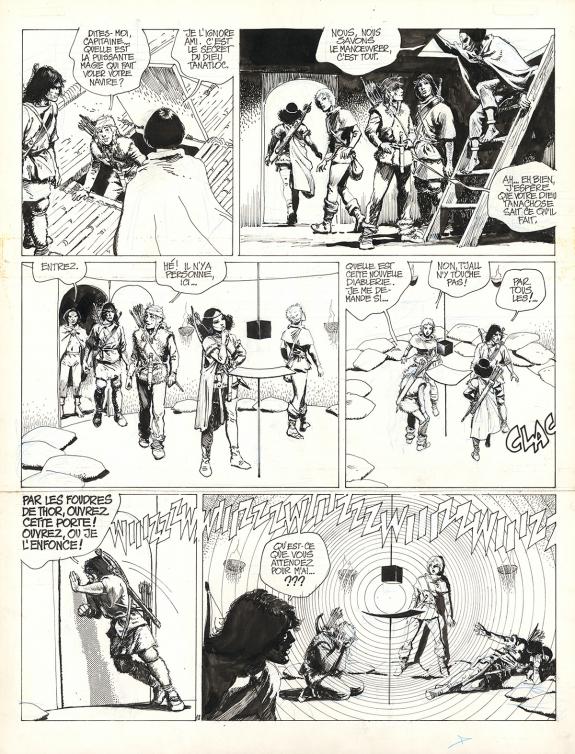 Grzegorz Rosinski - Thorgal, Le Pays Qâ, Planche originale n