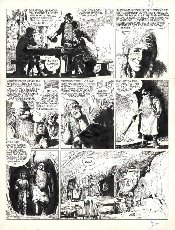 Grzegorz Rosinski - Thorgal, Les Archers, Planche originale 
