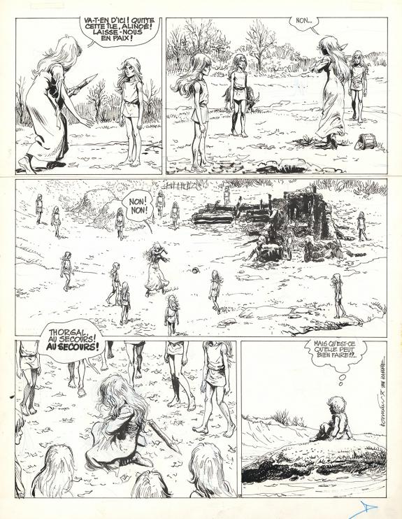 Grzegorz Rosinski - Thorgal, Alinoë, Planche originale n°38