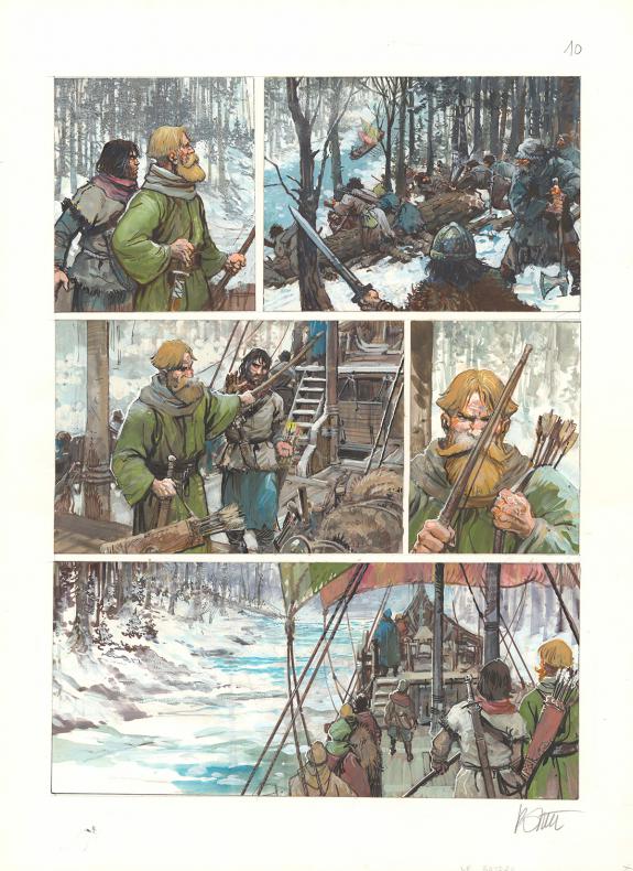 Grzegorz Rosinski - Thorgal, Le Bateau-Sabre, Planche origin