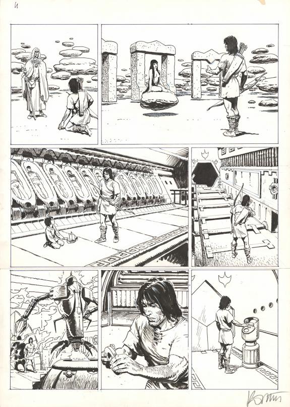 Grzegorz Rosinski - Thorgal, Planche originale inédite réali