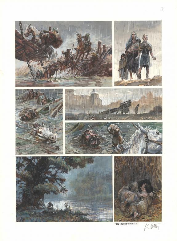 Grzegorz Rosinski - Thorgal, Le sacrifice, Planche originale