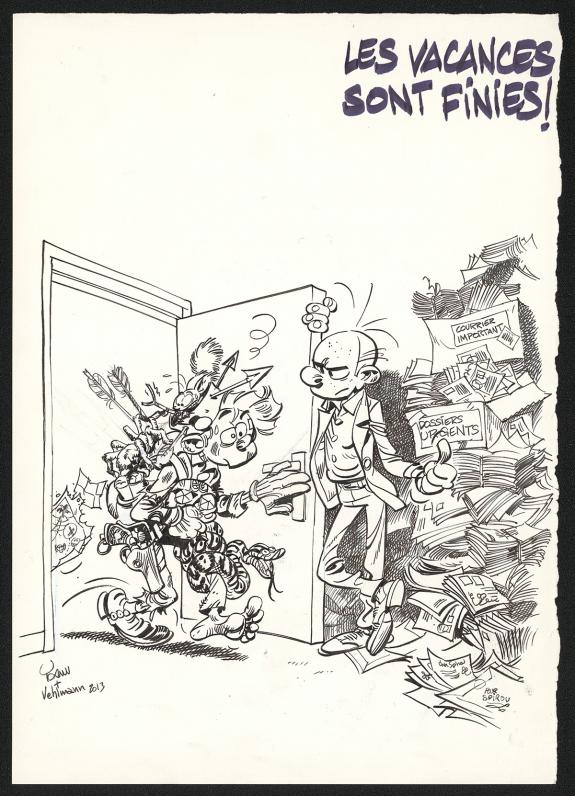 Yoann - Spirou et Fantasio, Couverture originale du Journal 
