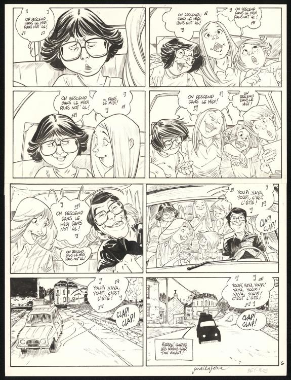Jordi Lafebre - Les Beaux étés, Cap au Sud !, Planche origin