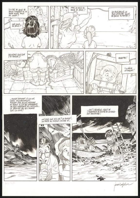 Jordi Lafebre - Les Beaux étés, La Calanque, Planche origina