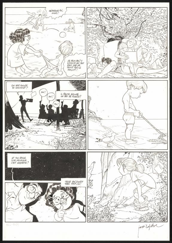 Jordi Lafebre - Les Beaux étés, La Calanque, Planche origina