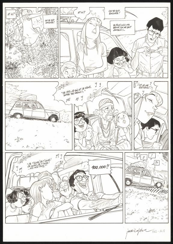 Jordi Lafebre - Les Beaux étés, La Calanque, Planche origina