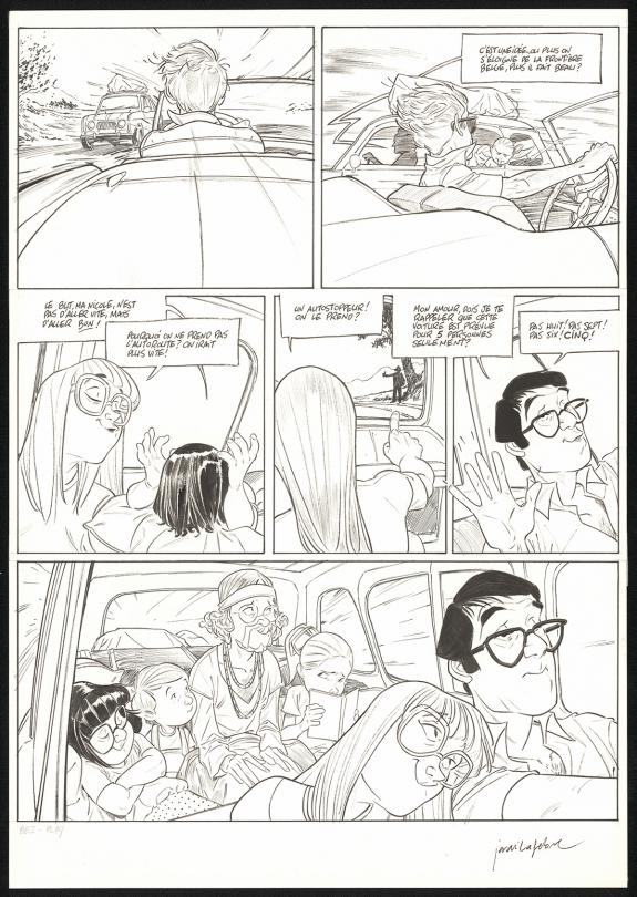 Jordi Lafebre - Les Beaux étés, La Calanque, Planche origina