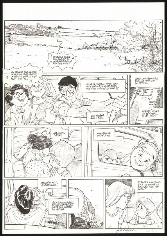 Jordi Lafebre - Les Beaux étés, La Calanque, Planche origina