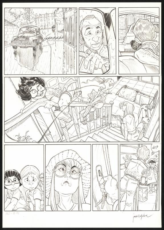 Jordi Lafebre - Les Beaux étés, La Calanque, Planche origina