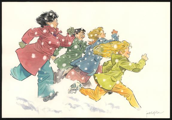 Jordi Lafebre - Les Beaux étés, La Fugue, Couverture origina