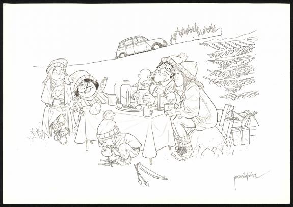 Jordi Lafebre - Les Beaux étés, Illustration originale inédi