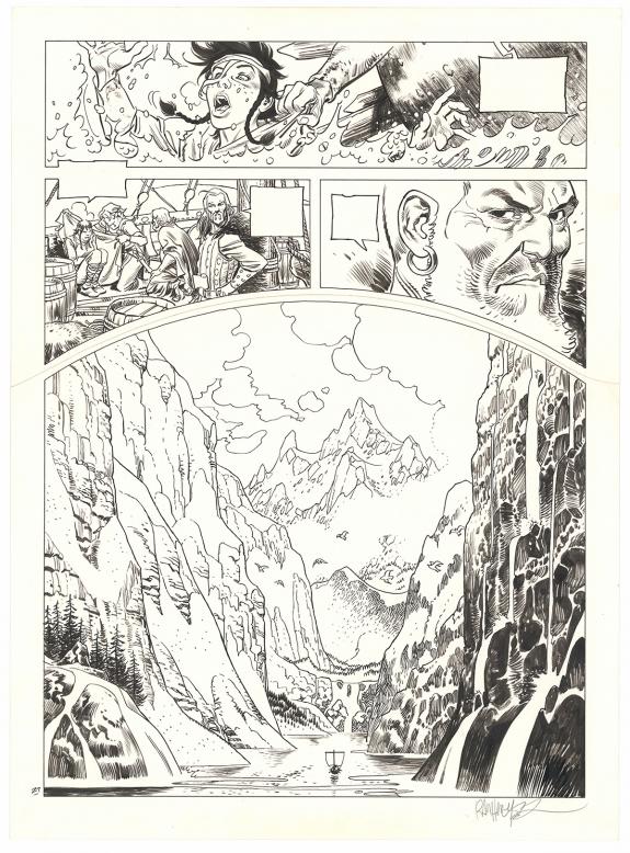 Ralph Meyer - Asgard, Pied-de-fer, Planche originale n&deg;21