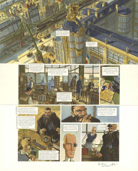 Cecil - Le Réseau Bombyce, Papillons de nuit, Planche origin