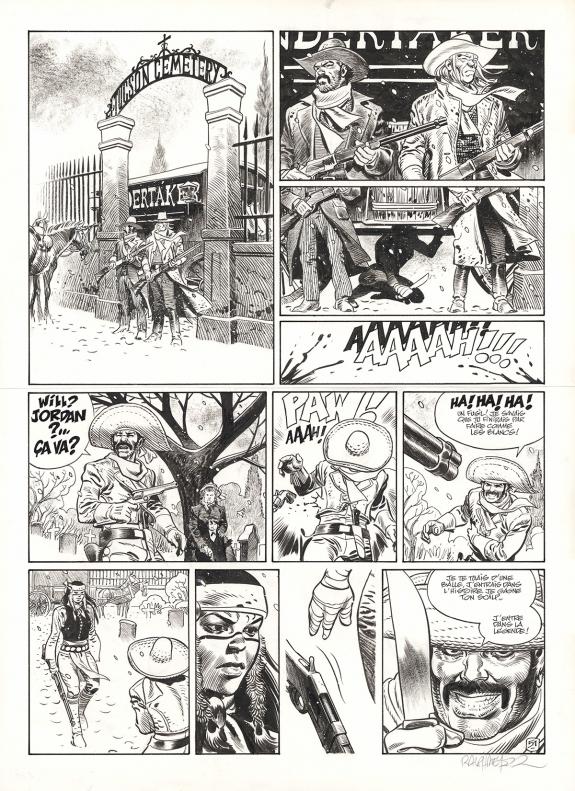Ralph Meyer - Undertaker, Salvaje, Planche originale n&deg;51