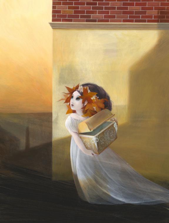 Eric Puybaret - Pandore cette nuit, Peinture originale