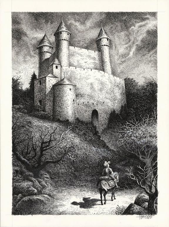 Tom Cuzor - Le Chien de Guerre, Illustration originale, L'Ar