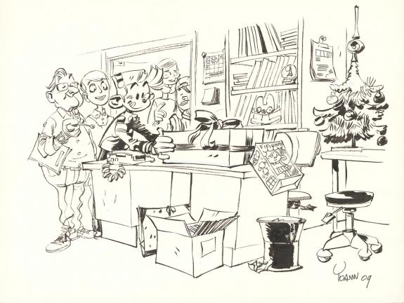 Yoann - Spirou et Fantasio, Illustration originale "Le Noël 