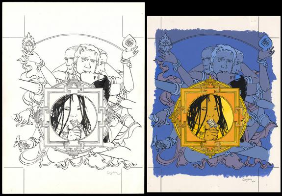 Cosey - Le Bouddha d'Azur, Intégrale, Couverture originale a