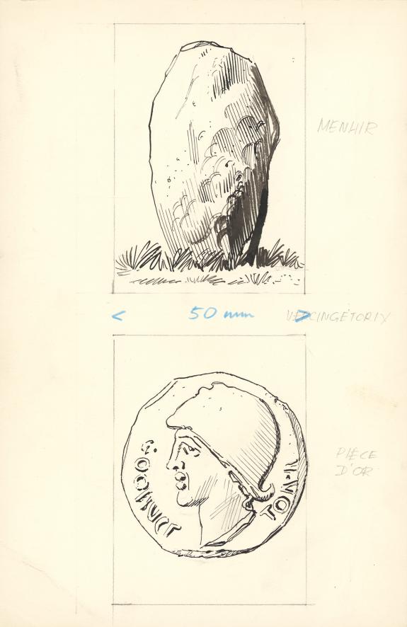 Pierre Le Guen - Illustration originale, Vercingétorix, Menh
