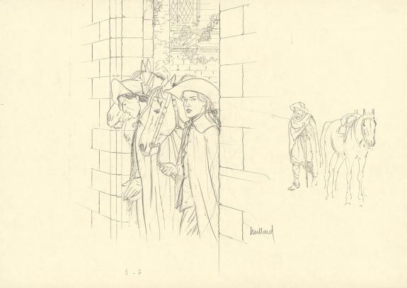 Andr&eacute; Juillard - Plume aux Vents, Illustration originale, re