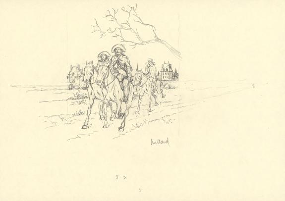 Andr&eacute; Juillard - Plume aux Vents, Illustration originale, re