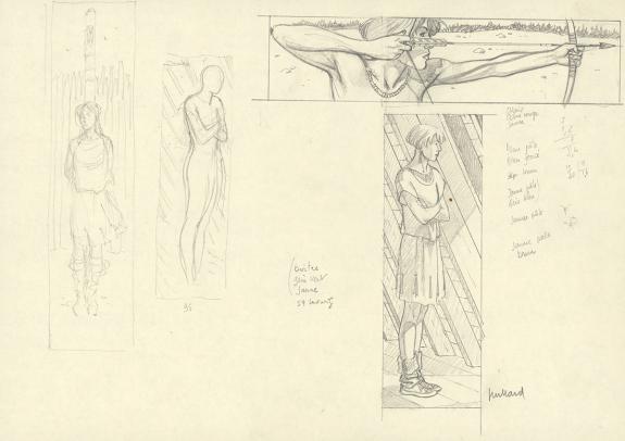 Andr&eacute; Juillard - Plume aux Vents, Illustration originale