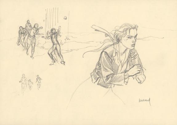 Andr&eacute; Juillard - Plume aux Vents, Illustration originale