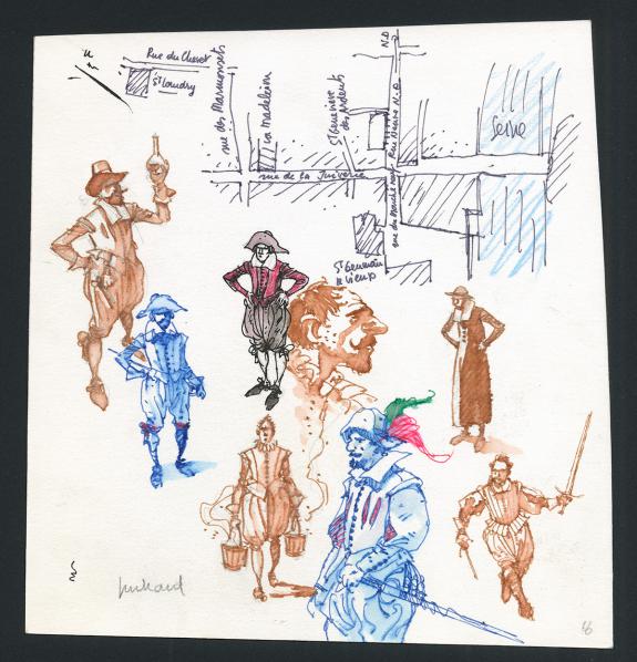 Andr&eacute; Juillard - Les 7 Vies de l'&Eacute;pervier, Illustration orig