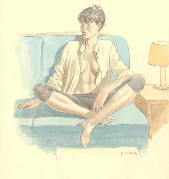 André Juillard - Le Cahier bleu, Illustration originale