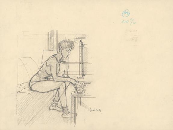 André Juillard - Le Cahier bleu, Illustration originale, rec