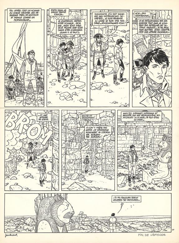 André Juillard - Arno, L'?il de Kéops, Planche originale n°4