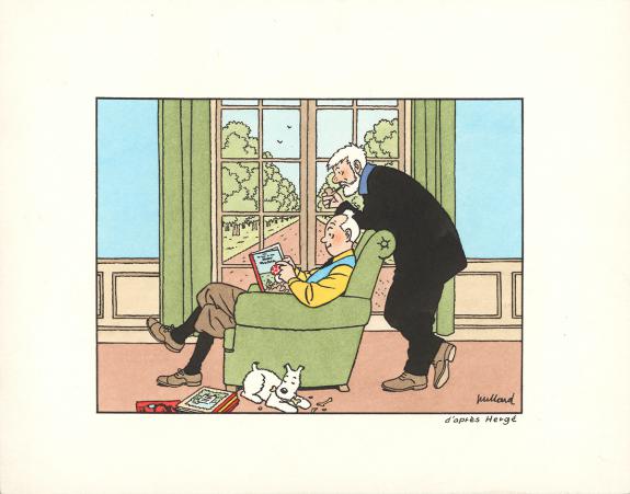André Juillard - Illustration originale, d'après Hergé